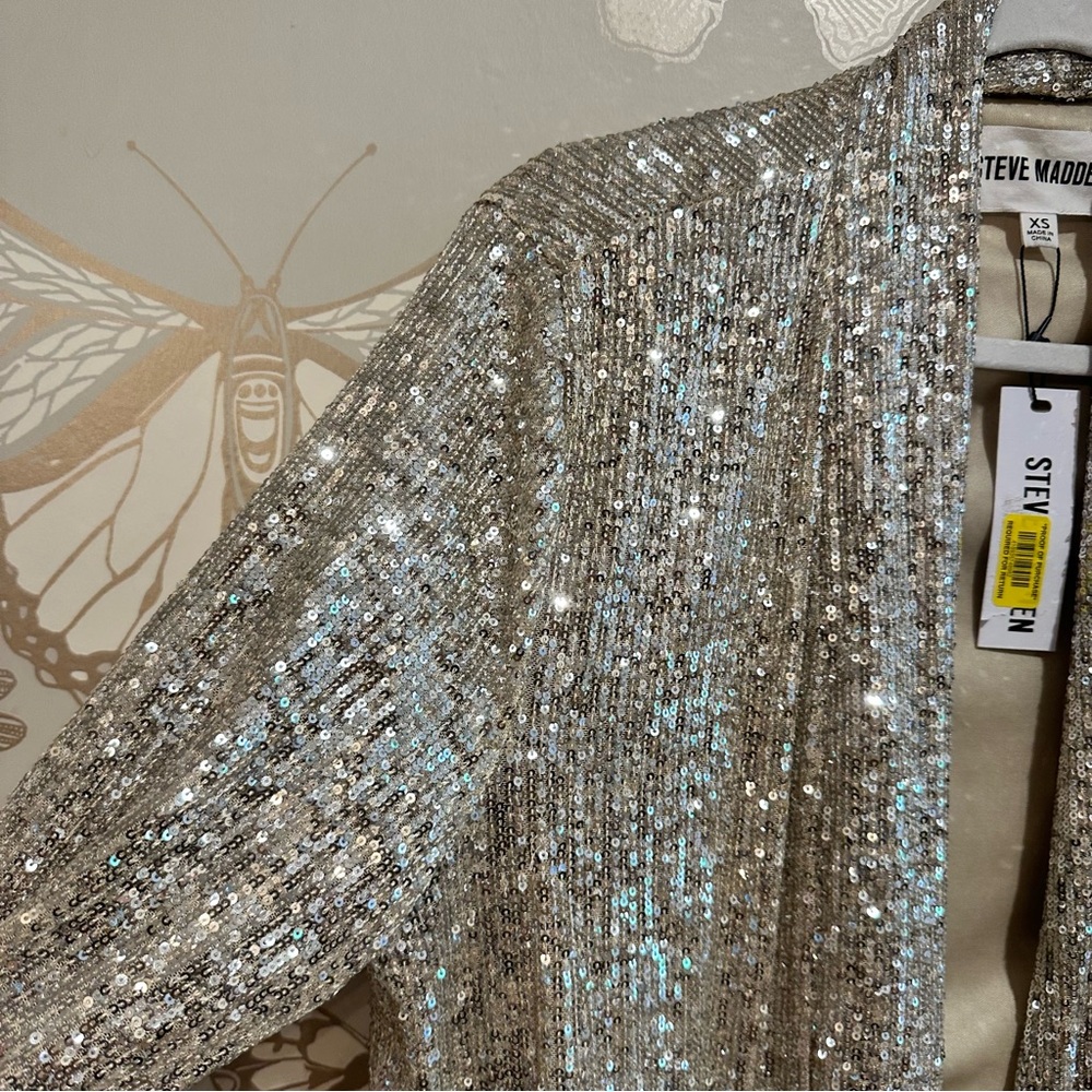 Steve Madden Sequin Jacket NWT - image 6